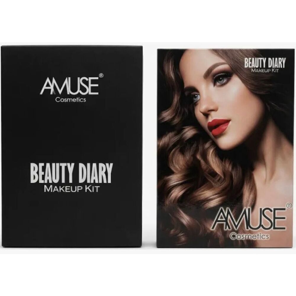 AMUSE COSMETICS  - NWTIB - Beauty Diary Makeup Kit,19 Shades for a Complete Look